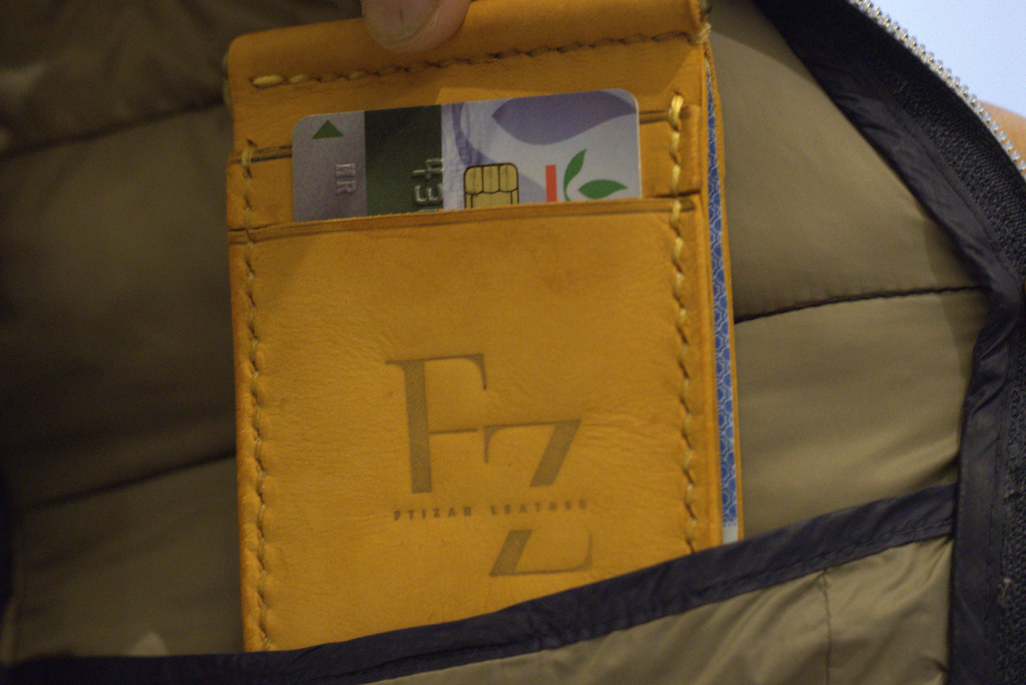 N°5. Mini-Wallet -Safran